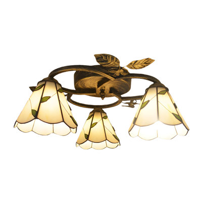 3-light Tiffany Ceiling Lighting