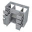 Meuble-lavabo 36 po sans lavabo, base d'armoire seulement, une armoire et six tiroirs-53241851