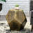 Gorgeous Textured Side Table - Pentagonal & Aluminum Graceful Hexagonal Surface Rust-