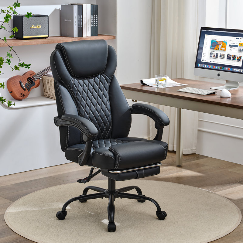 Big And Tall Office Chair With Foot Rest Ergonomic Office Chair Home Office Desk Chairs Reclining