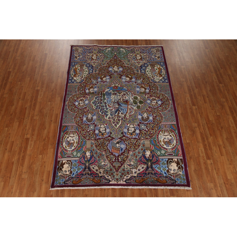 Shifa One-of-a-Kind 6'9" X 9'9" 1980s Wool Area Rug in