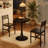 3-Piece Round Dining Table Set, Industrial Style Small Kitchen Table And Chairs For 2-1996500202