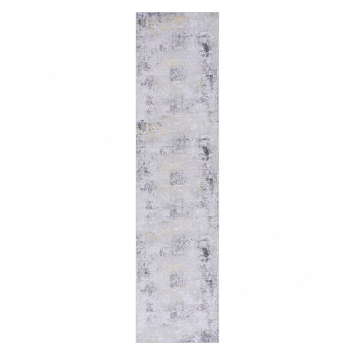 Gold Washable Rug Runner Rug