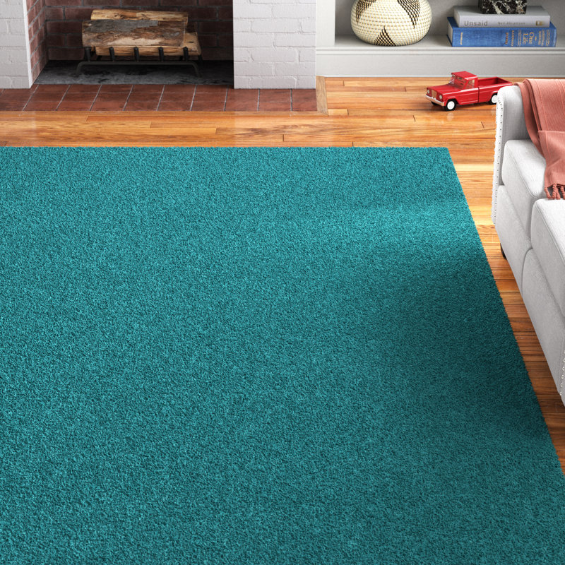 Tapis bleu Renesha, Carré 8 pi 2 po