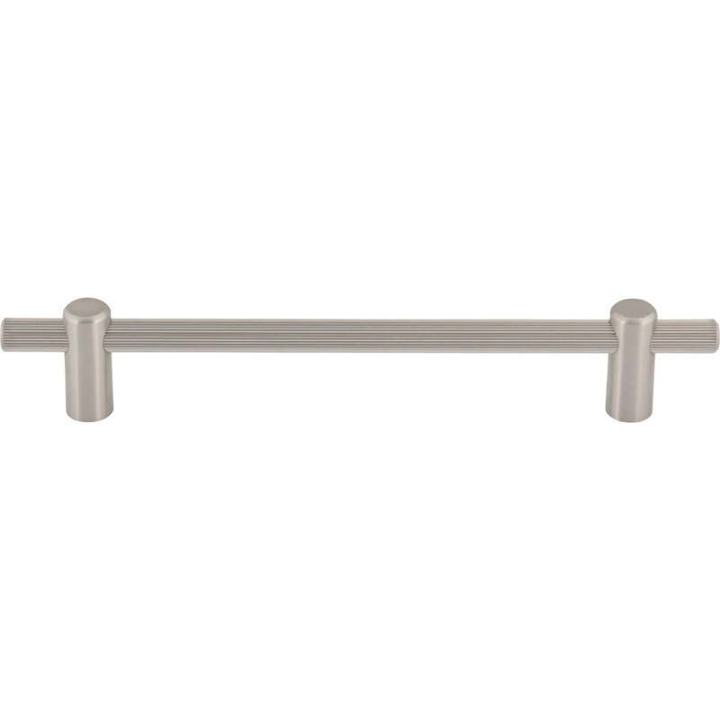 Dempsey Bar Pull, Brushed Satin Nickel, 6 5/16" Center To Center