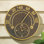 14 in. Solar Powered Wireless Outdoor Clock Thermometer