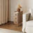 Agripina Narrow Nightstand with Drawers, Small Side Table with Leather Surface for Bedroom and Living Room-1389989072-1397123208