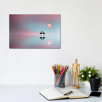 Flamingo by Bess Hamiti - Wrapped Canvas Gallery-Wrapped Canvas Giclée