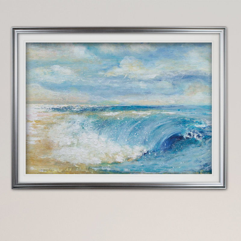 « the perfect wave », impression, H 20 po x l 24 po x P 1,5 po, Noir