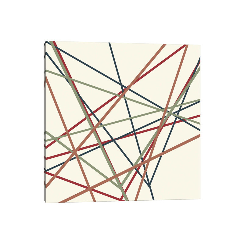 Lined I by Kimberly Allen - Wrapped Canvas Painting, 66.04cm H x 66.04cm W x 1.91cm D