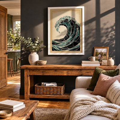 The Great Wave Japandi - Print