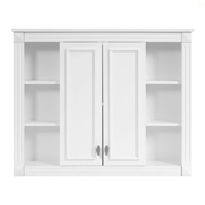 Armoire à pharmacie de 36 po x 28 po, armoire de rangement murale pour salle de bain, avec 1 tablette réglable, armoire à pharmacie murale pour la salle de bain, charnières à fermeture douce, portes à ouverture pivotante