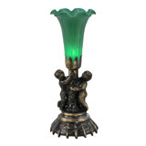 Twin Cherub Torchiere Lamp