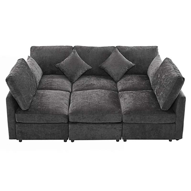 Sectional Sofa, Sofa Couch, Modular Sofa, Black