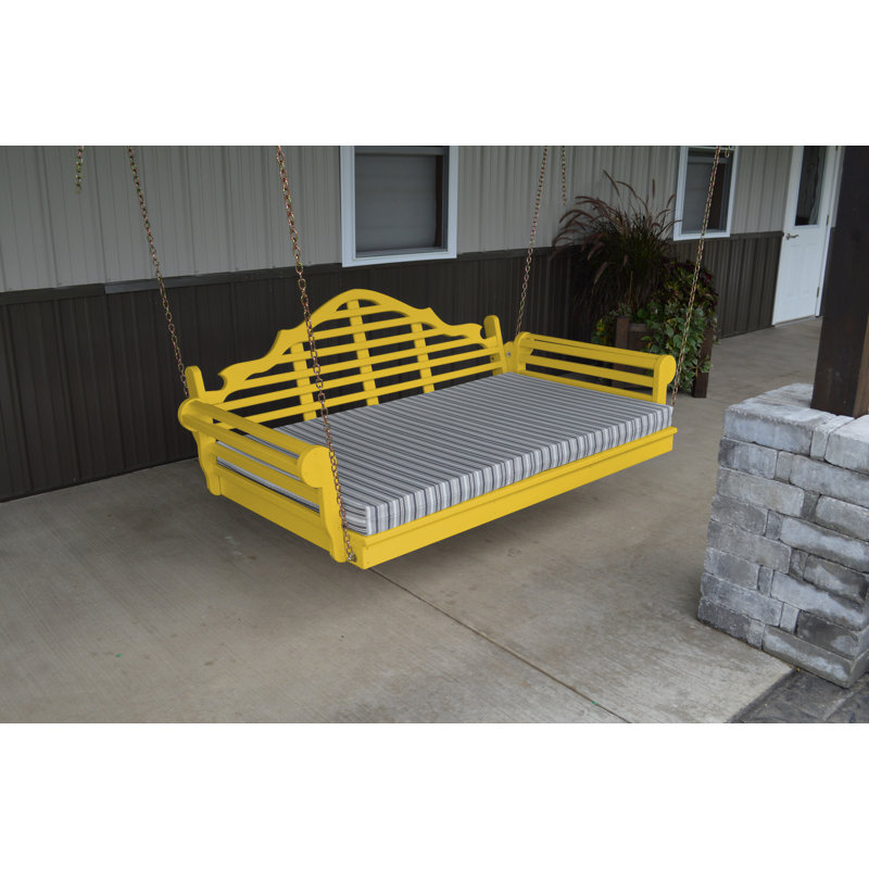 Balancelle Toya, Jaune canari, H 32 po x l 78 po x P 47 po