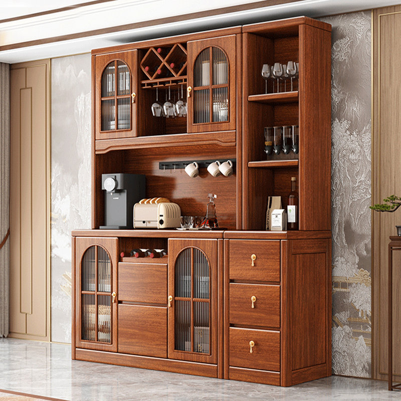 Buffet en noyer massif et bois manufacturé