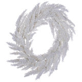Vickerman 24" UnLit Artificial Pampas Grass Wreath.