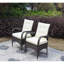 Chaises de salle à manger 2 pièces avec coussins Liberatore (coussin beige)