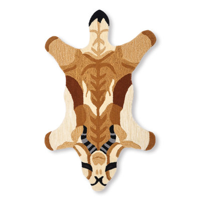  Tapis de bain doux en forme d'animaux Impala | Tapis antidérapant en laine Yogic Asana | Tapis animaux pour chambre à coucher, salle de bain, douche, cuisine, plancher, dessin animé, salle de bain