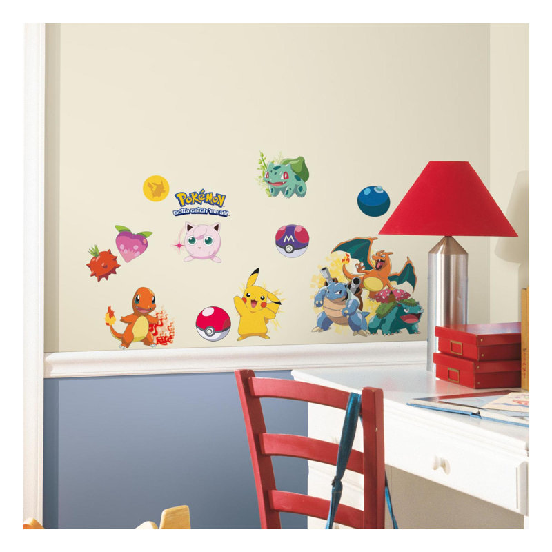Iconic Pokemon Assorted Peel and Stick Wall Decals