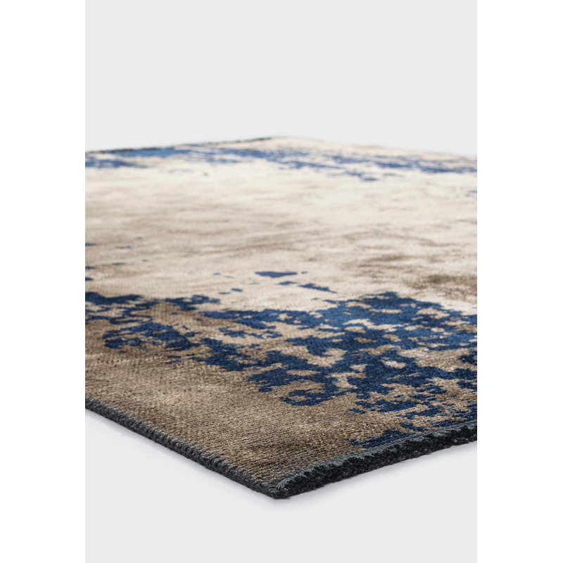Rapture Abstract Area Rug in Brown, Rectangle 6'7" x 8'3"