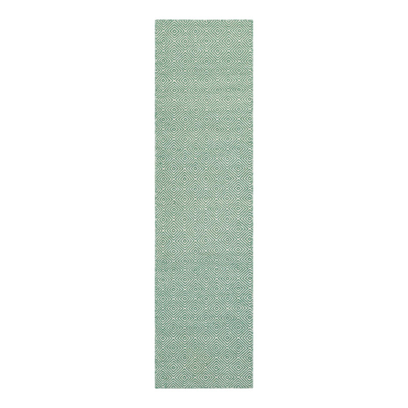 Traetyn Flatweave Wool Geometric Indoor Rug, Runner 2' x 8'