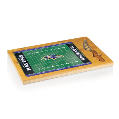 TOSCANA™ NFL Bamboo and Glass Cheese Board