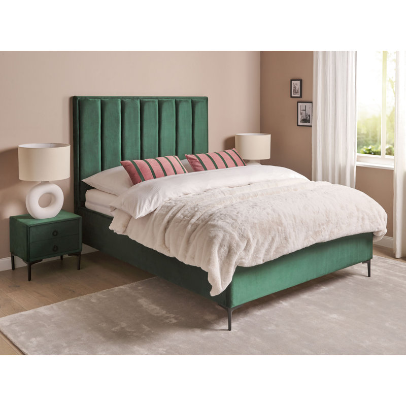 Bebhinn Solid Wood Piece Bedroom Set, Dark Green, Double (4'6)