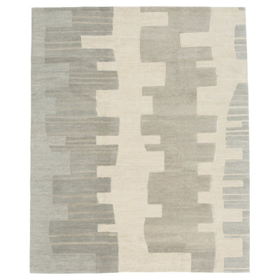 Bamboo Slat / Seagrass Geometric Area Rug