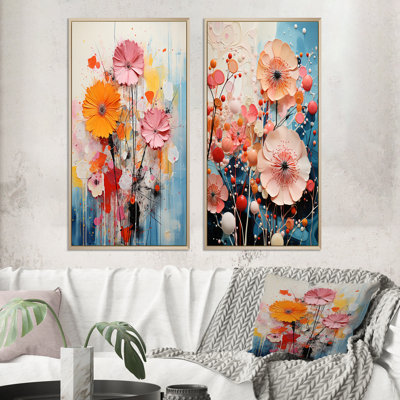 «Collage Kaleidoscope», 2 pièces sur toile