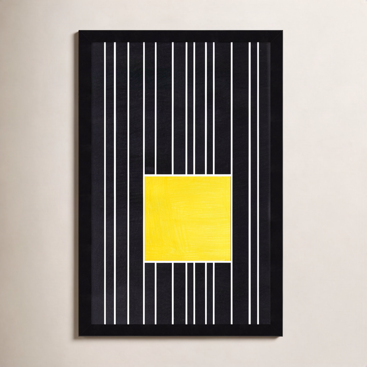 Yellow Box Self Storage Print by Alex Dunn, Black, 21" H x 14" W