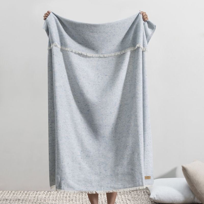 Cinder Mist Throw, Crystal Blue