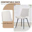 Ensemble de table de salle à manger rectangulaire pour 8 personnes, ensemble de table de salle à manger 71 po avec 8 chaises rembourrées et tablette de rangement, plateau de table en bois avec structure en métal-238172897-238172898