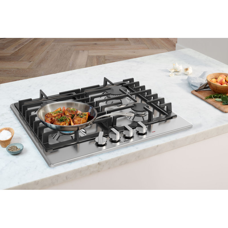 500 Series,24' Gas Cooktop,4 Burner,SS