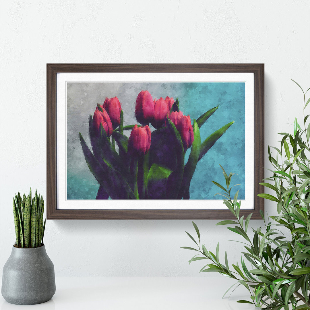 Bouquet Of Red Tulips Painting