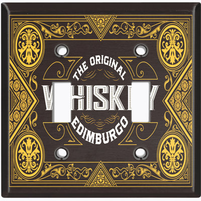 Plaque murale avec interrupteur à bascule Vintage The Original Whiskey