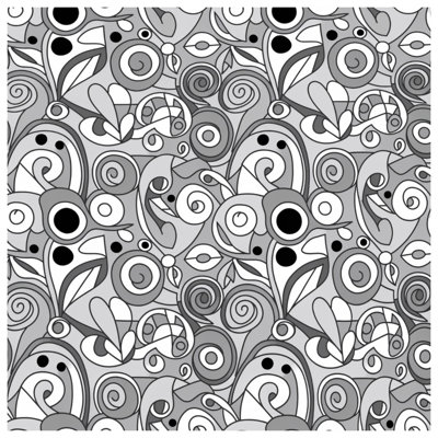Monochrome Swirl Patterns Double Sided Throw Pillows