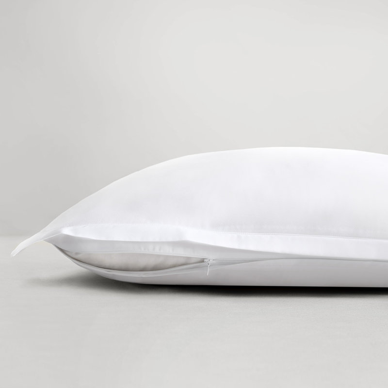 Egyptian Cotton Sateen Euro Sham, White