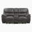 Delwayne 79.5" Modern & Contemporary Polished Microfiber Power Double Reclining Loveseat with Center Console, USB Charging & Adjustable Positions-506064099-506064096