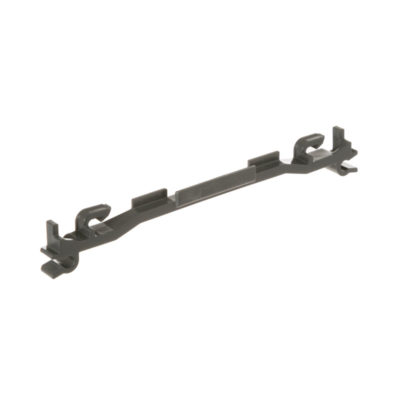 Dishwasher lower rack clip