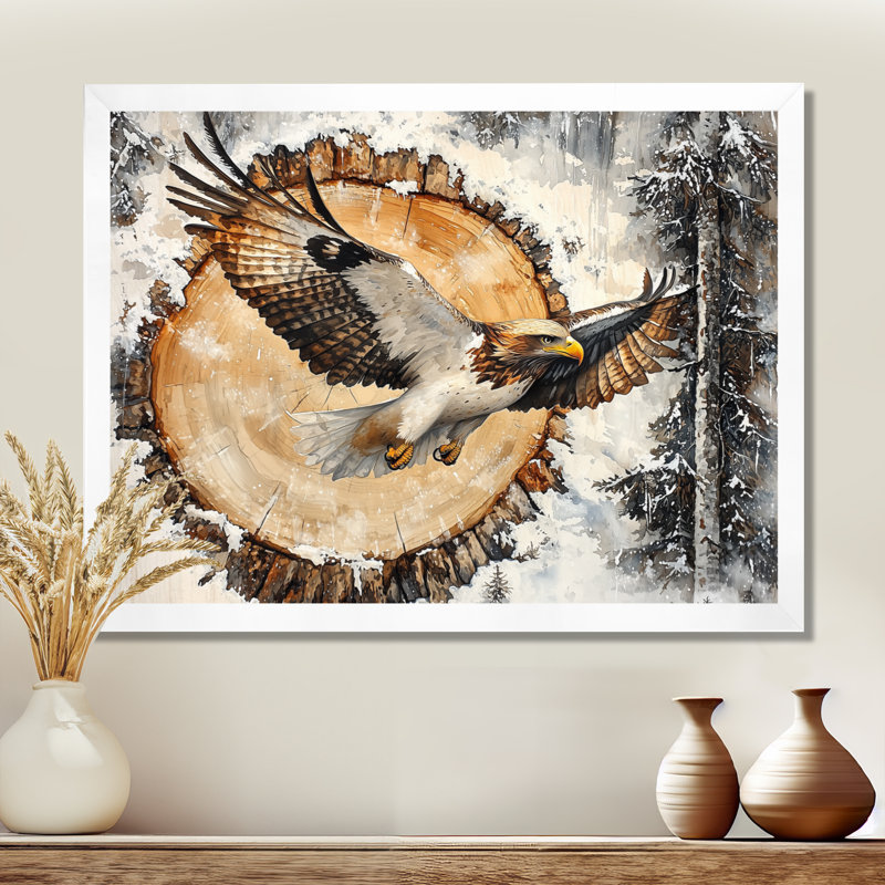 Gotlesman - Animals Wall Art, 16" H x 32" W, Reproduction encadrée d'une seule photo, White