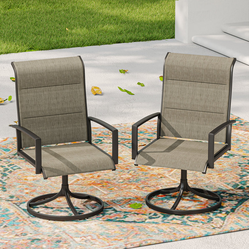 Chaises repas pour patio, Brun