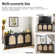 Castyn 56" Wide Rattan Door Sideboard with Adjustable Shelves