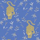 Nomad Stalking Tiger 10' L x 24" W Peel and Stick Wallpaper Tile