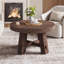 Table basse ronde en bois massif-238457755