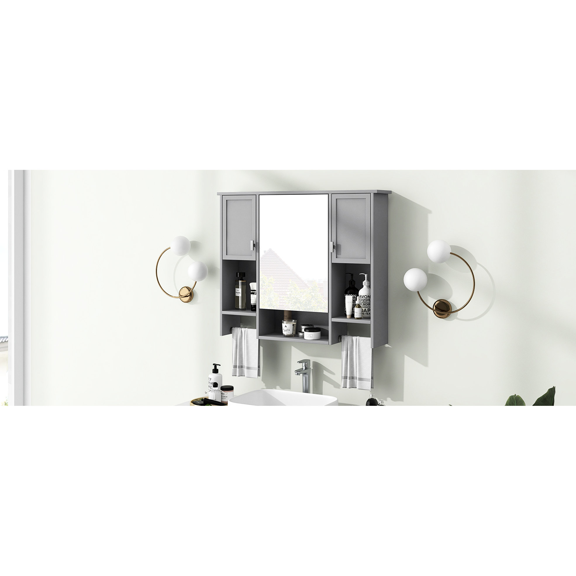 Brayden Studio® Modern Storage Cabinet For Bathroom - 35'' X 28 ...