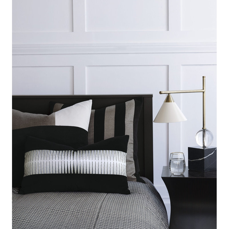 Liam Lumbar Pillow Cover & Insert, Faux Down, 1