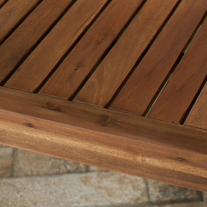 Glyndon Solid Wood Acacia Outdoor Bench