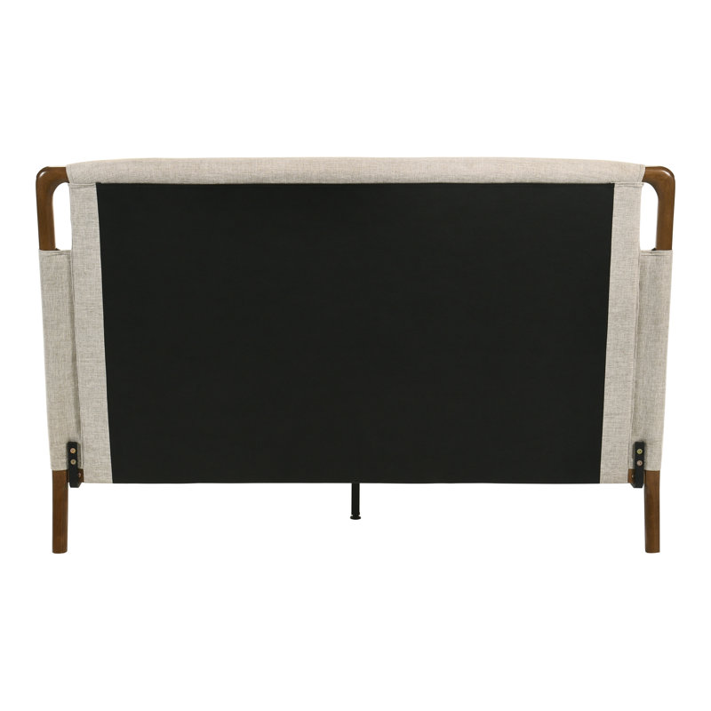 Lit plateforme en bois Anne, Queen