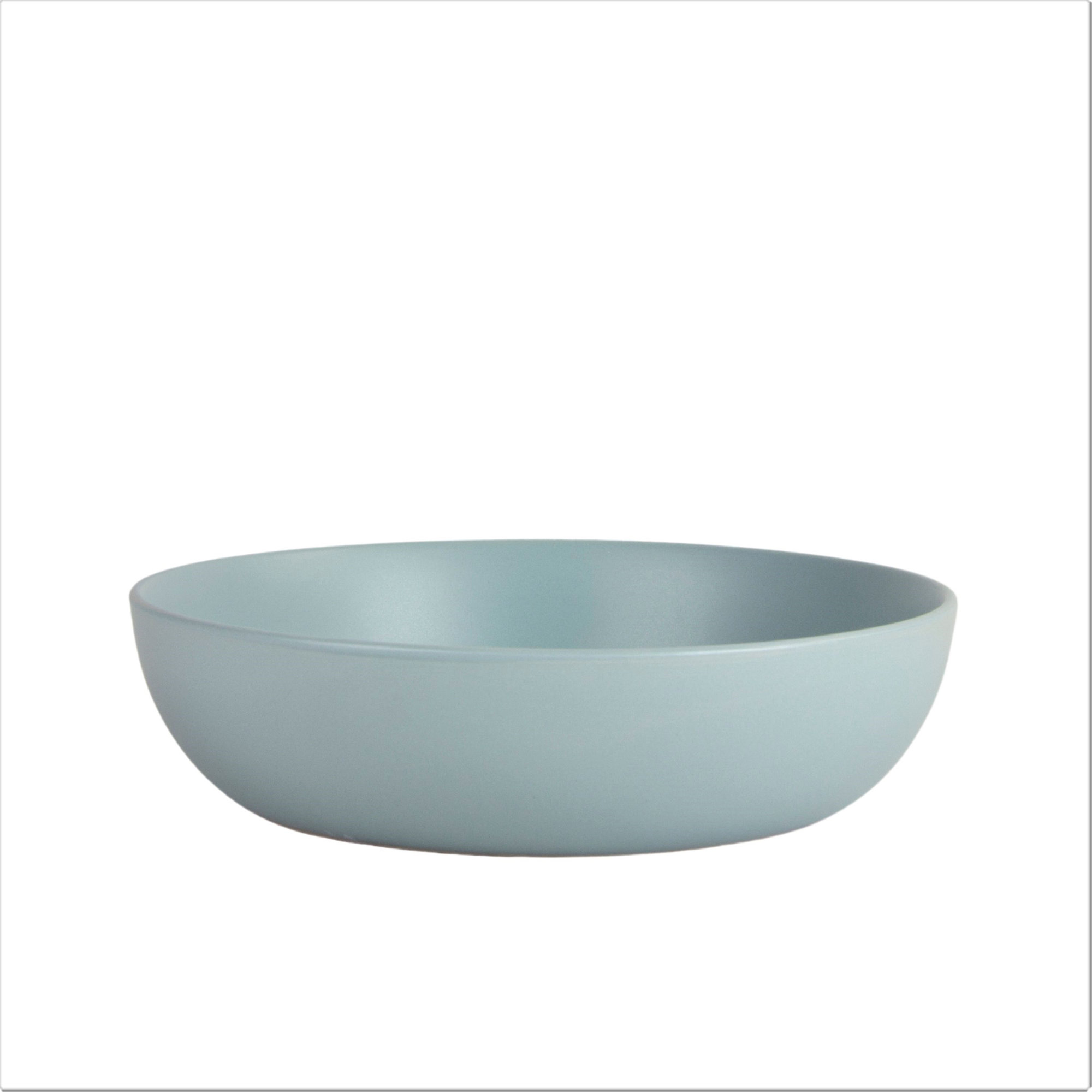 Wazee Matte Serving Bowl, Mineral Blue